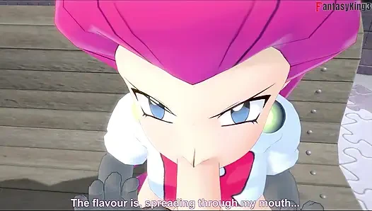 Jessie Rocket bakış açısı parkta sakso ve seks - poketmonster