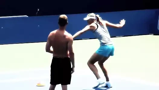 Maria Sharapova - sıcak eğitim oturumu