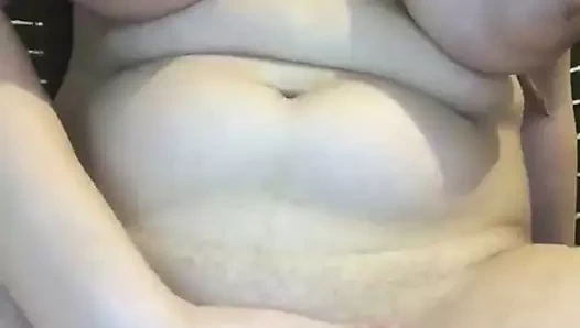 Şişman Asya kız itti ona külot içinde ona kedi