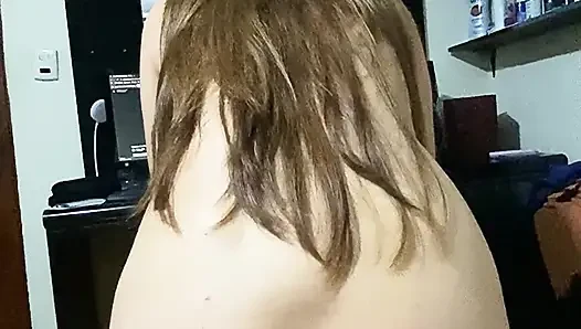 Angy sitting on her brother-in-law's cock and then sucking his cock up to his throat
