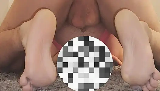 Slut getting fucked by a huge dildo and her mistress.