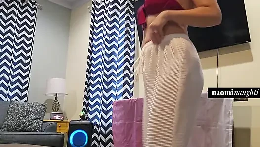 Ateşli evli kadın hafta sonu twerk yapıyor