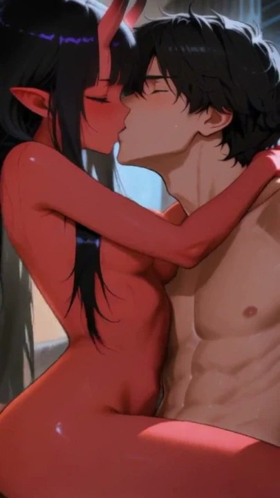 Kırmızı Tenli Oni Kızı Tamamen Mahvoluyor. Hentai Animasyon (AI) | Klip 2
