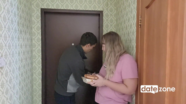 Beautiful BBW enjoys a young big cock