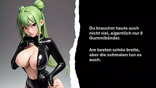 Sahibeniz onun için lastik yarak olarak boşalmanıza izin veriyor