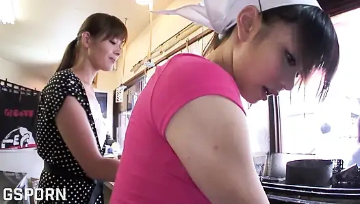 Hot Dogs and Hot Sex in Tokyo City Fucking Japaneses MILF and Teen