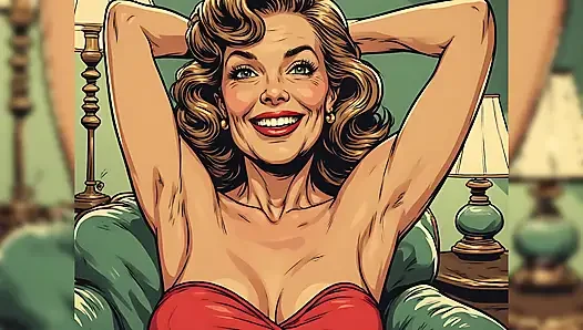 Nostaljik pin up hatun sanatı