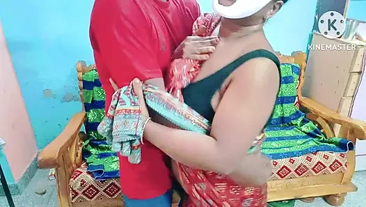 Neighbour Aunty's hot navel suck with honey by desi boy - tamil dirty talk with loud moaning