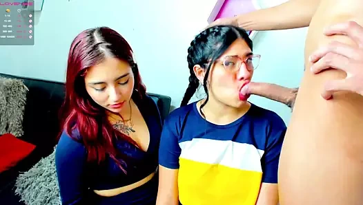 Latina olduğunu göt yaladı tarafından arkadaş ve boğazfucked tarafından büyük çük