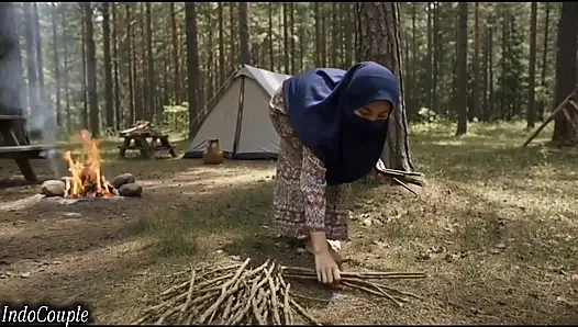 real Husband and wife went for camping to Forest.sex in Forest with blasting sounds
