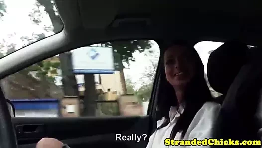 Mahsur kalan Avrupalı doktor ağzına boşalıyor