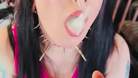 This British Tart Tina Snua Loves Lighting Up My Cigarette With Matches - Smoking Smoker OME OMI Drifting Snap Inhales Coughs