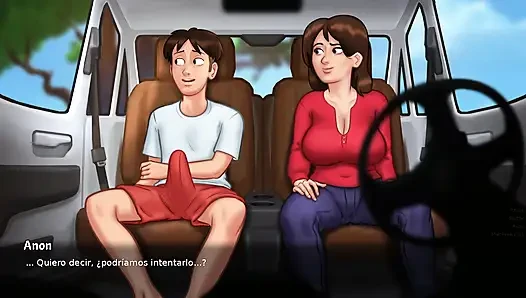 Üvey anne ve üvey kız kardeş kiracıya kimin en fazla zevk verdiğini görmek için rekabet ediyor - yaz mevsimi efsanesi