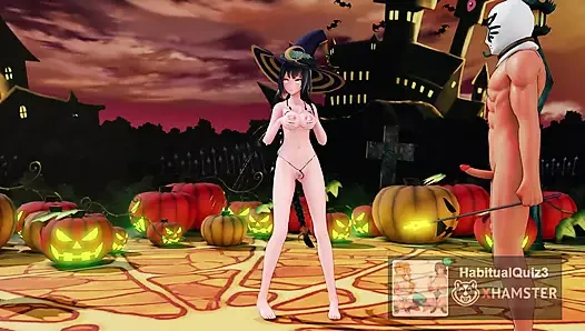 mmd r18 mutlu cadılar bayramı etkinliği seks partisi ahegao seks hentai 3d taimanin anal döl yutma