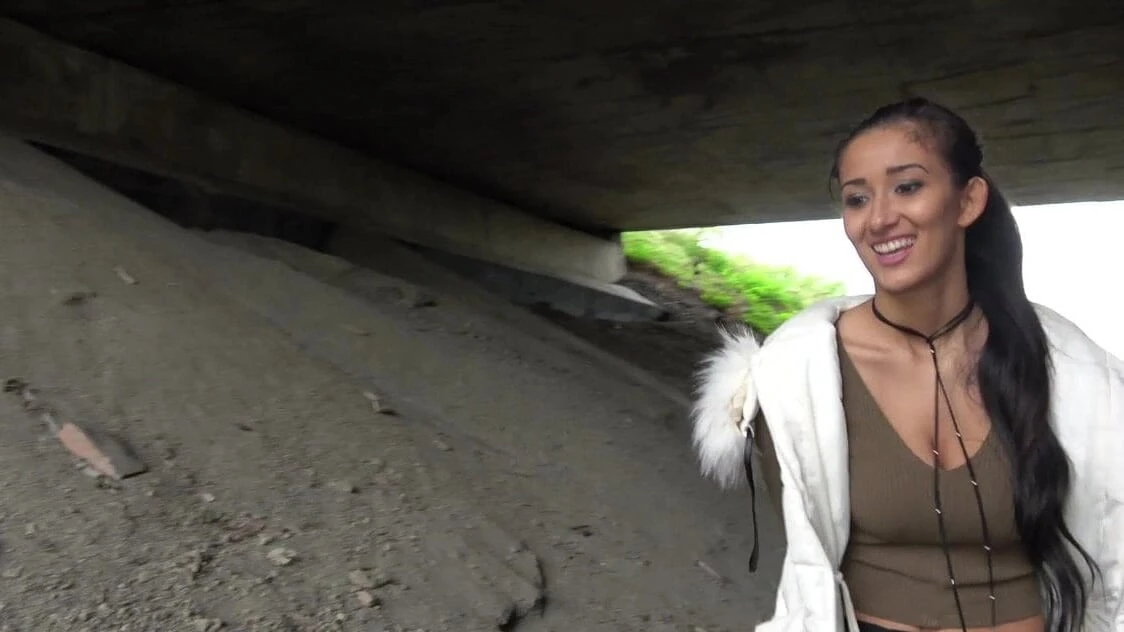 Public Agent Darcia Lee fucked under a bridge