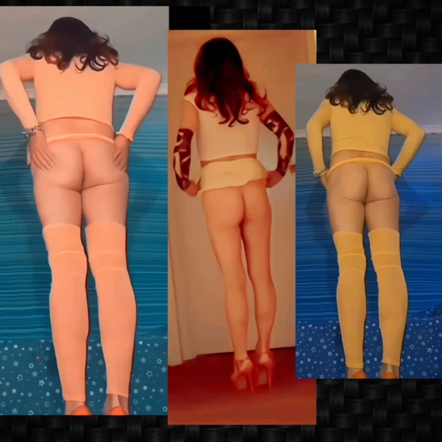 Sarı çoraplı oyun ve külotsuz sarı mini etek ve dildoma binerken boşalıyor