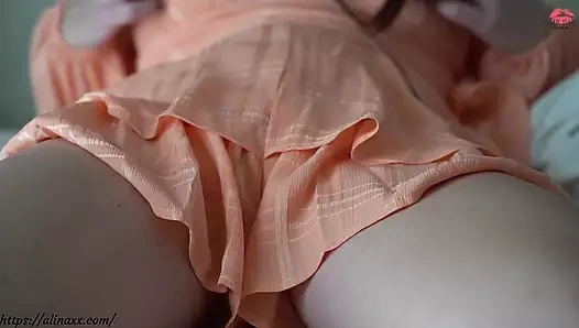 Yoğun vibratör kremsi orgazm bakış açısı (asmr+inleme)