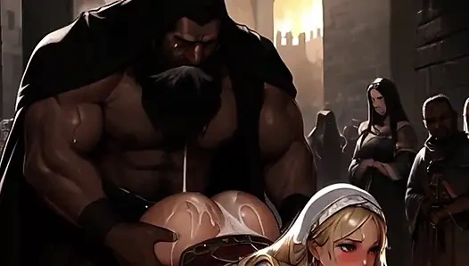 Afrikalı savaşçılar Avrupa sokaklarında sert seks yapıyor