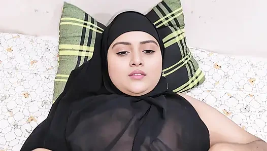 Mooi moslima Hijabi Indisch Bangla meisje neukt excilent genieten tijd video nauwelijks.