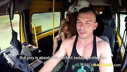 Anal frenzy with kinky twins (Czech Bang Bus)