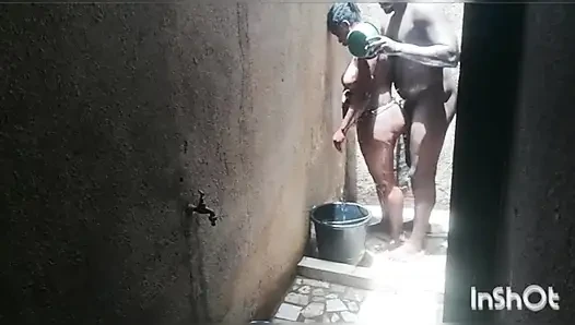 Love in secret in the African shower