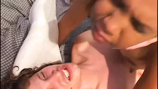 Babysitter drilled by two studs