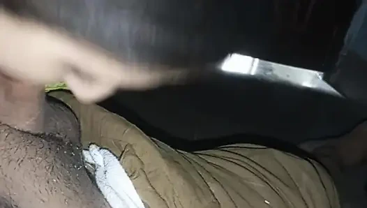 Sana sucks a sammer dick in a personal room and cum in her hands.