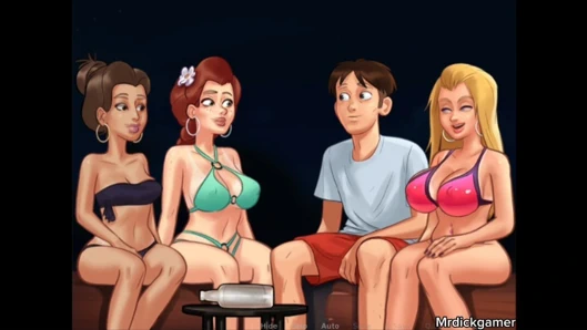 Summertime saga my sweet girlfriend let's me Bang and creampie on her friend's pussy