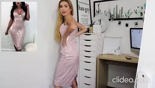 Ateşli pvc elbiseli Youtuber Mia Akçaağaç ve üvey anne