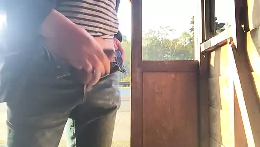 başka bir otobüs durağı masturbasyon
