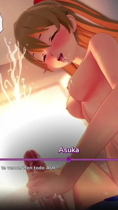 Hentai fantezim - Evangelion'dan Asuka yarağımızla oynuyor | Klip 2