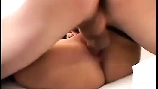 Fiery redhead gets doggy style fucking on couch