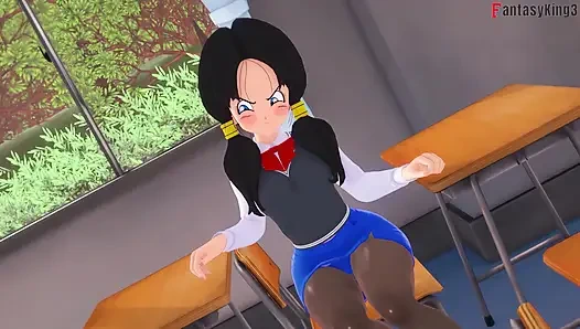 Android 18 Gohan'ı sikmeye devam etmek için üniversiteye giriyor - dragon ball zex serisi