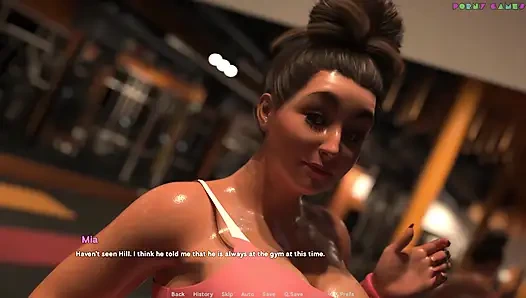 Wihte foam tarafından exibitionist evli kadın - üvey anne ile duş seksi, çıplak yoga 5