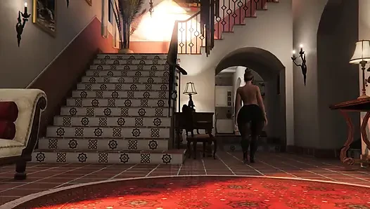 Gta 5 Franklin ve Amanda - balkondan bakarken yakalandı (bölüm 1)