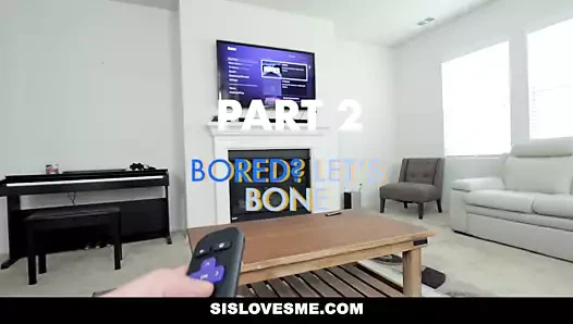 Sislovesme - azgın üvey kardeş bir büyük kardeşlerin aletini baştan çıkarıyor