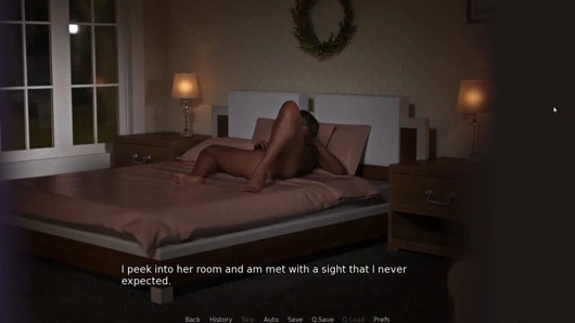 Üvey annemin yatakta tek başına mastürbasyon yaparken izliyorum - "eve gel bölüm 1"