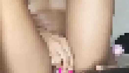 Seksi üvey kız babası için fışkırtıyor