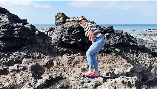 Another Beach Accident - Wet Jeans by the Shoreline