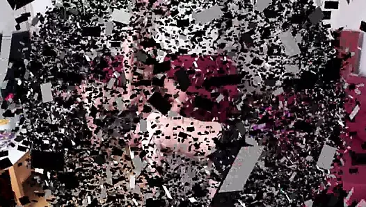 İki köle aynı anda tekmeliyor