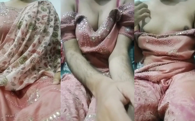 Hintli eşcinsel travesti altta gerçek ev yapımı seks pembe şalvar kurta ile ağır jwellery tıpkı bir ev hanımı gibi