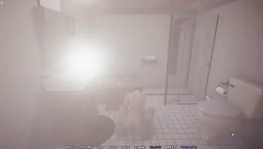 Stepson Jerking Cock While Watching Japanese Stepmom Masturbating Pussy In Bathroom