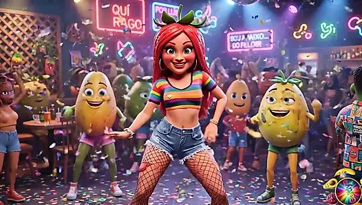 Bölüm 5 - sevimli çilek kız ve tatlı Avokado adam nazik anları paylaşıyor yapay zeka hentait