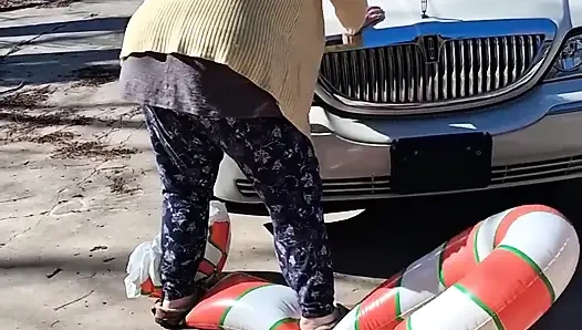 Büyük Güzel Kadın Hemşire Vicki Bu Sakso Şeker Bastonu Eziyor