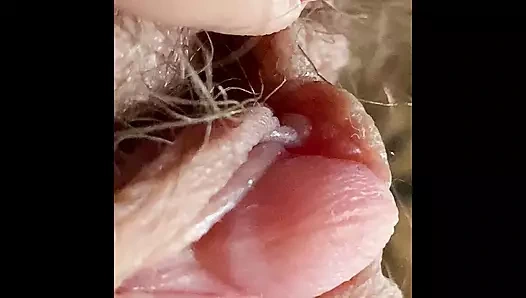 Aşırı yakın çekim büyük klitoris 4k