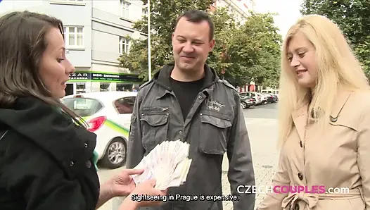 Streetside fucking with a hot Czech couple (Czech Couples)
