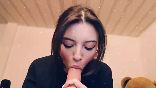 Seksi otaku camgirl emme senin çük ile o sevimli yüz