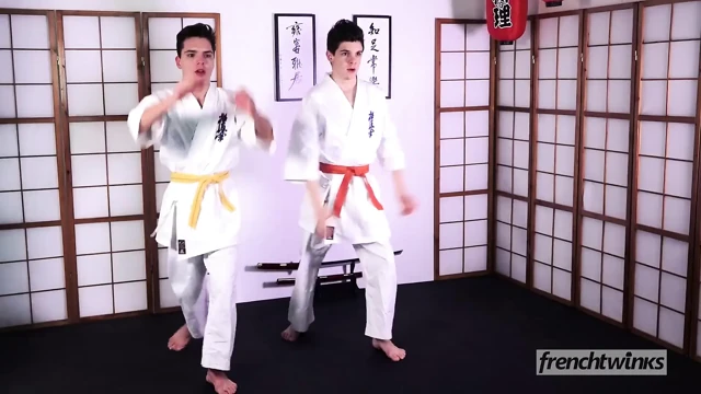 Karate twinks sert sikişiyor