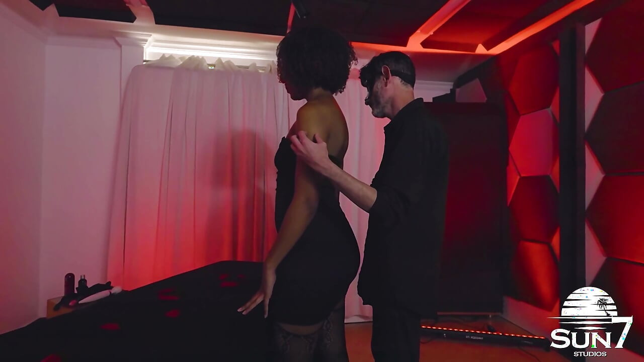 Sensual Scene with Touches and Caresses, the Boy Dominated the Latina