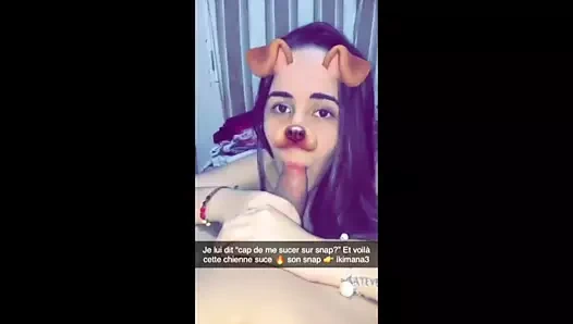 GROSSE CHIENNE POMPE EN DIRECT SUR SNAP